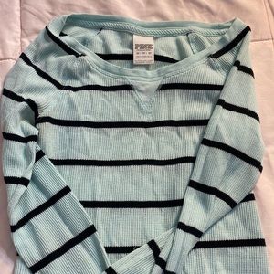 PINK Victoria’s Secret official women’s/girls long sleeve striped t-shirt XS